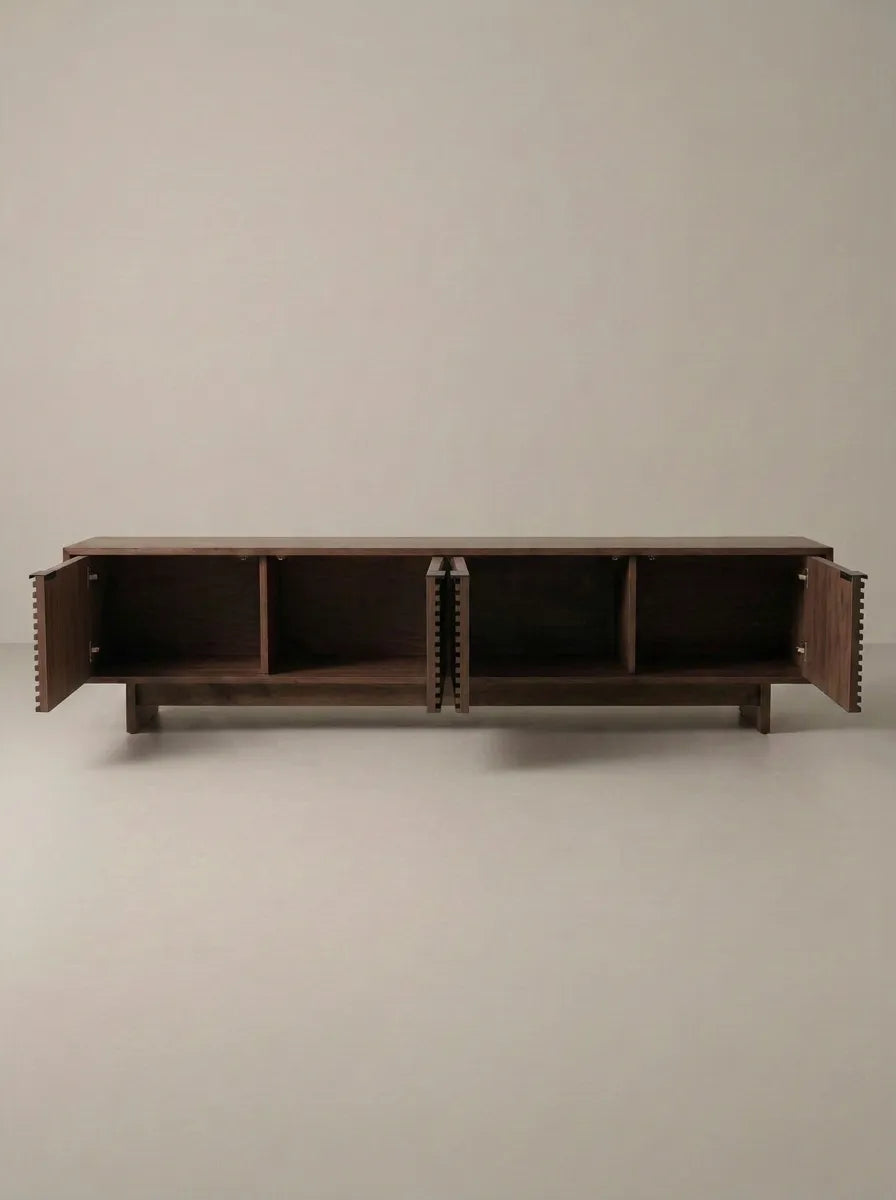 Mueble TV de chapa de fresno Anzo 200 cm – vista 3