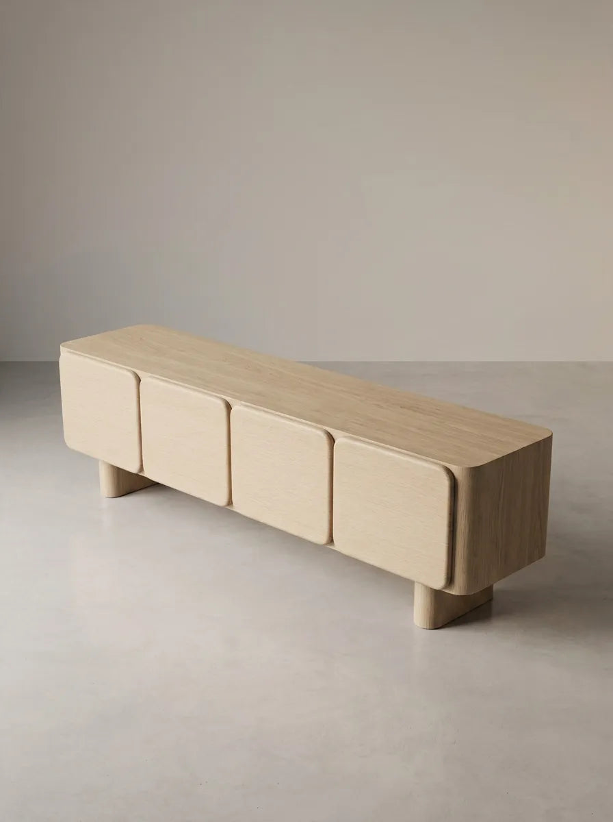 Mueble TV de chapa de fresno Duna 180 cm – vista 4