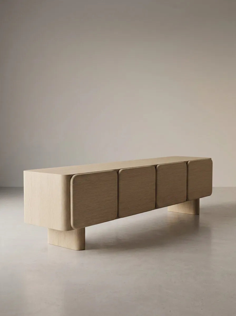 Mueble TV de chapa de fresno Duna 180 cm – vista 5