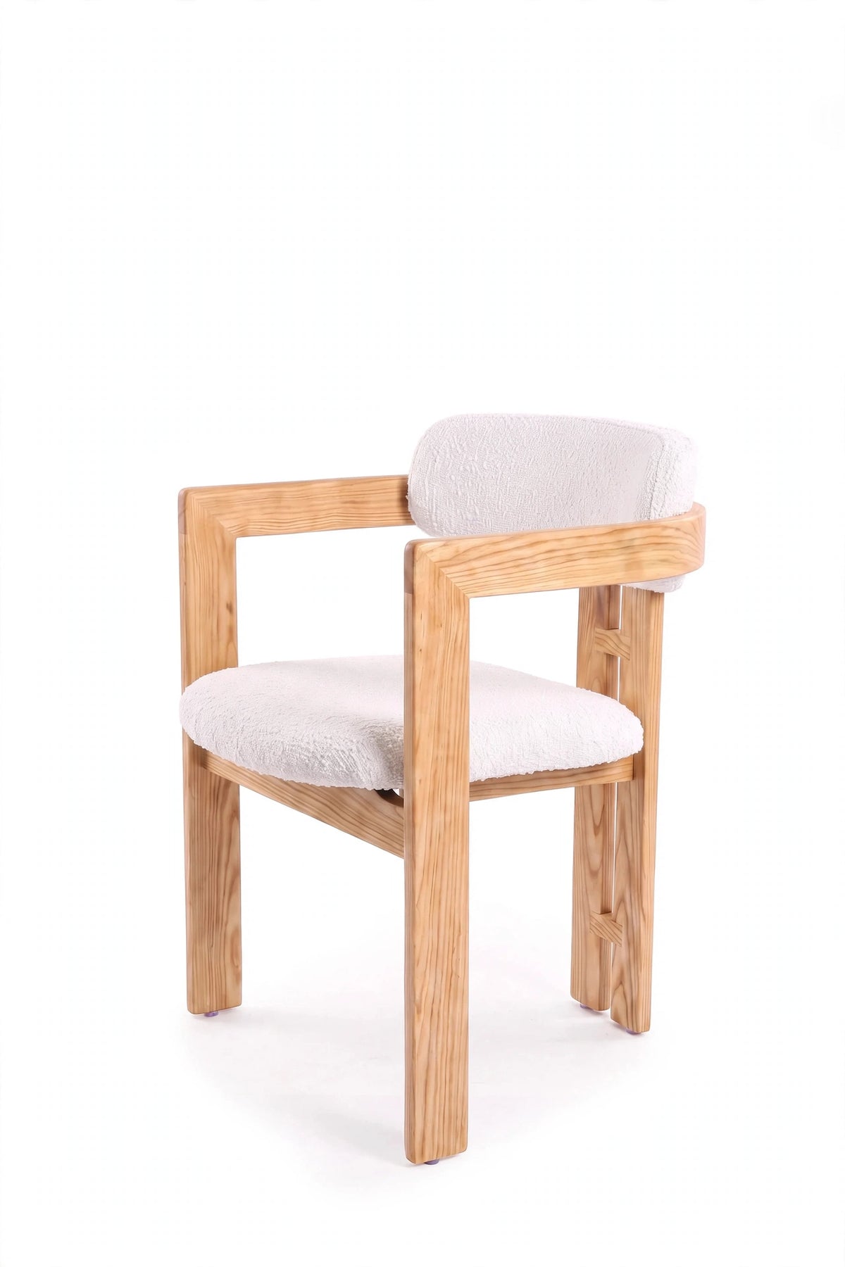 Silla de comedor con reposabrazos Jara Natural – vista 3