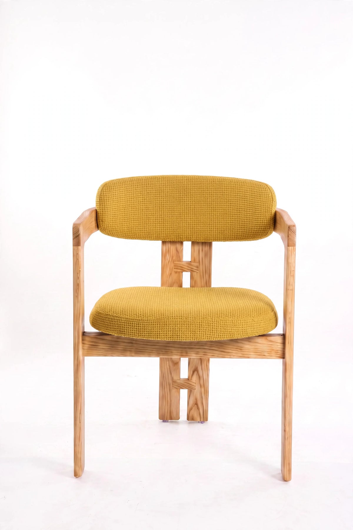 Silla de comedor con reposabrazos Jara Natural – vista 8