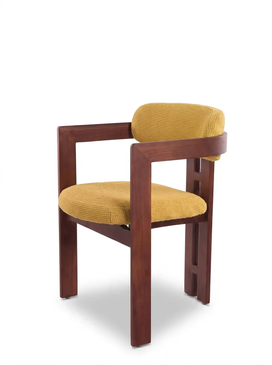 Silla de comedor con reposabrazos Jara Nogal – vista 9