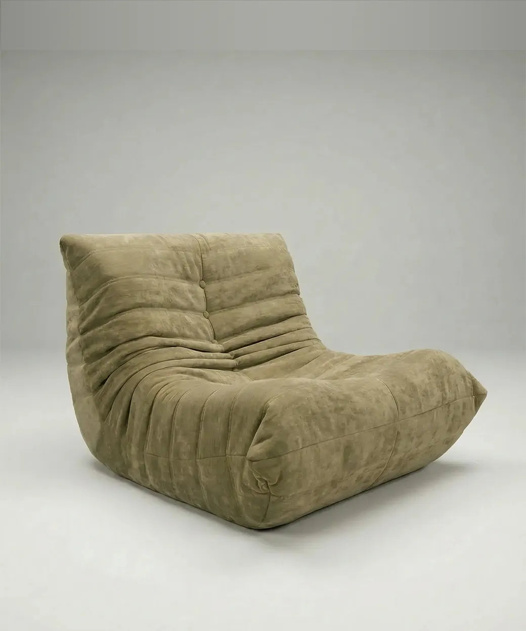 Lambra en tono arena con diseño acolchado y ergonómico, perfecto para ambientes modernos y confortables en Canarias