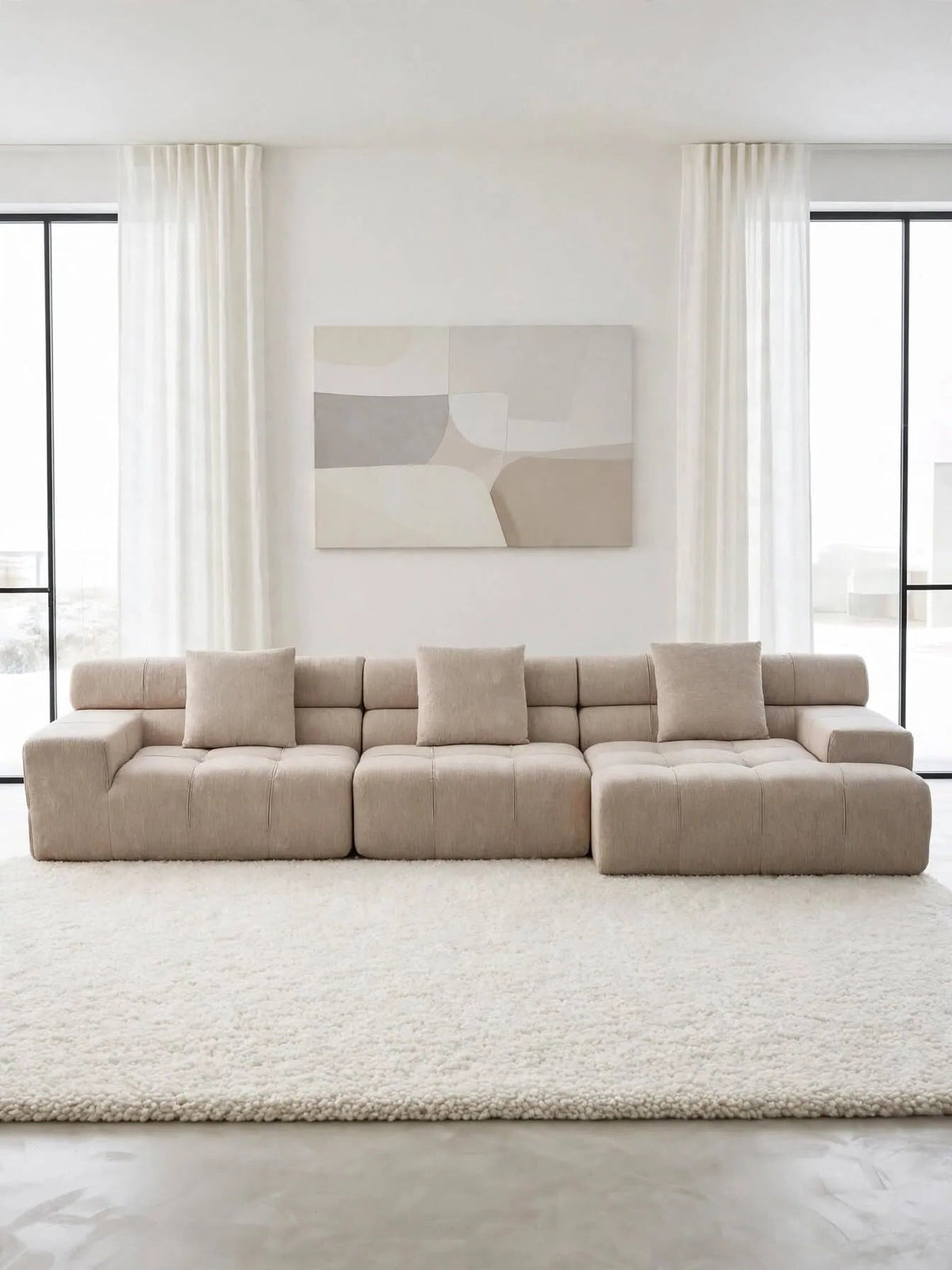 Sofá Amagro chaise longue derecha Tweed Arena