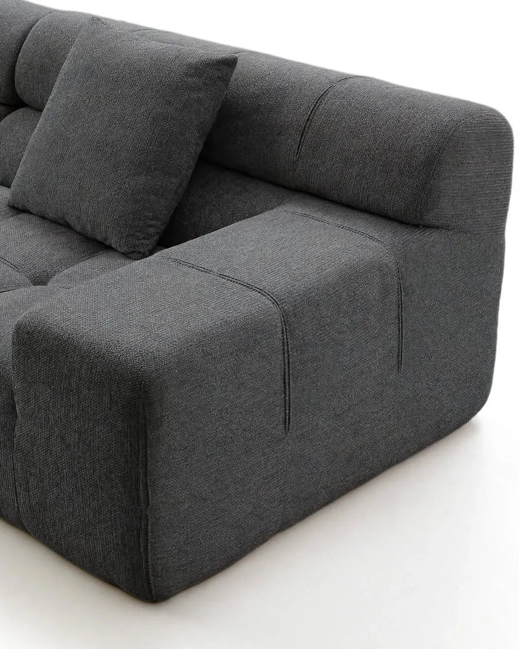 Sofá Amagro chaise longue derecha Tweed Gris Oscuro