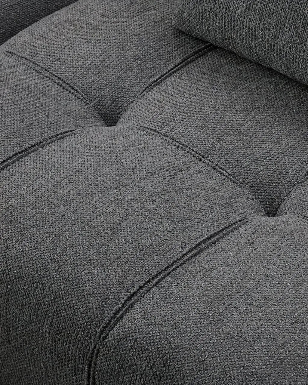 Sofá Amagro chaise longue derecha Tweed Gris Oscuro