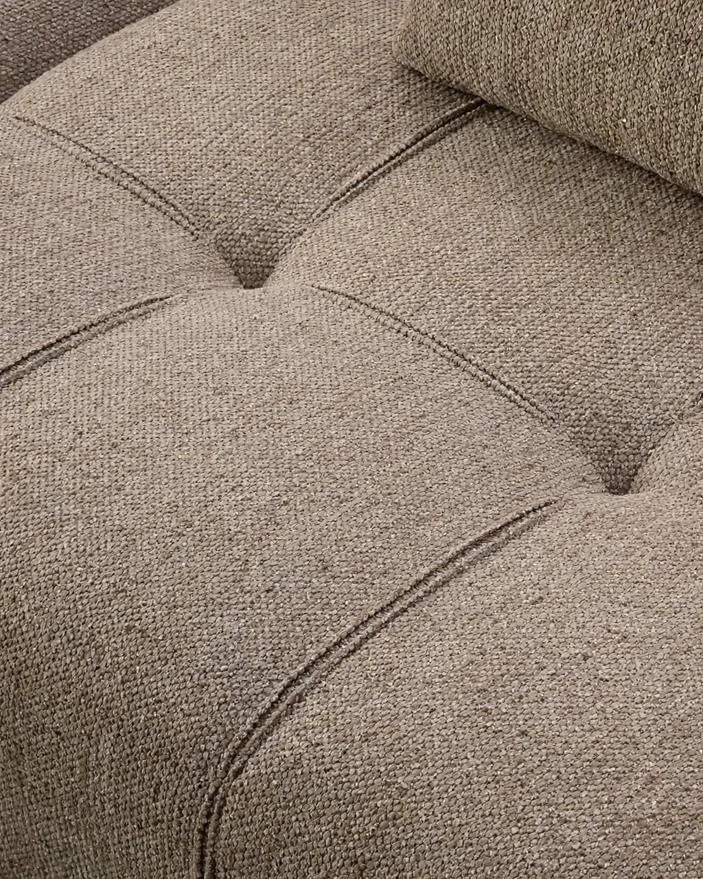 Sofá Amagro chaise longue derecha Tweed Marrón claro