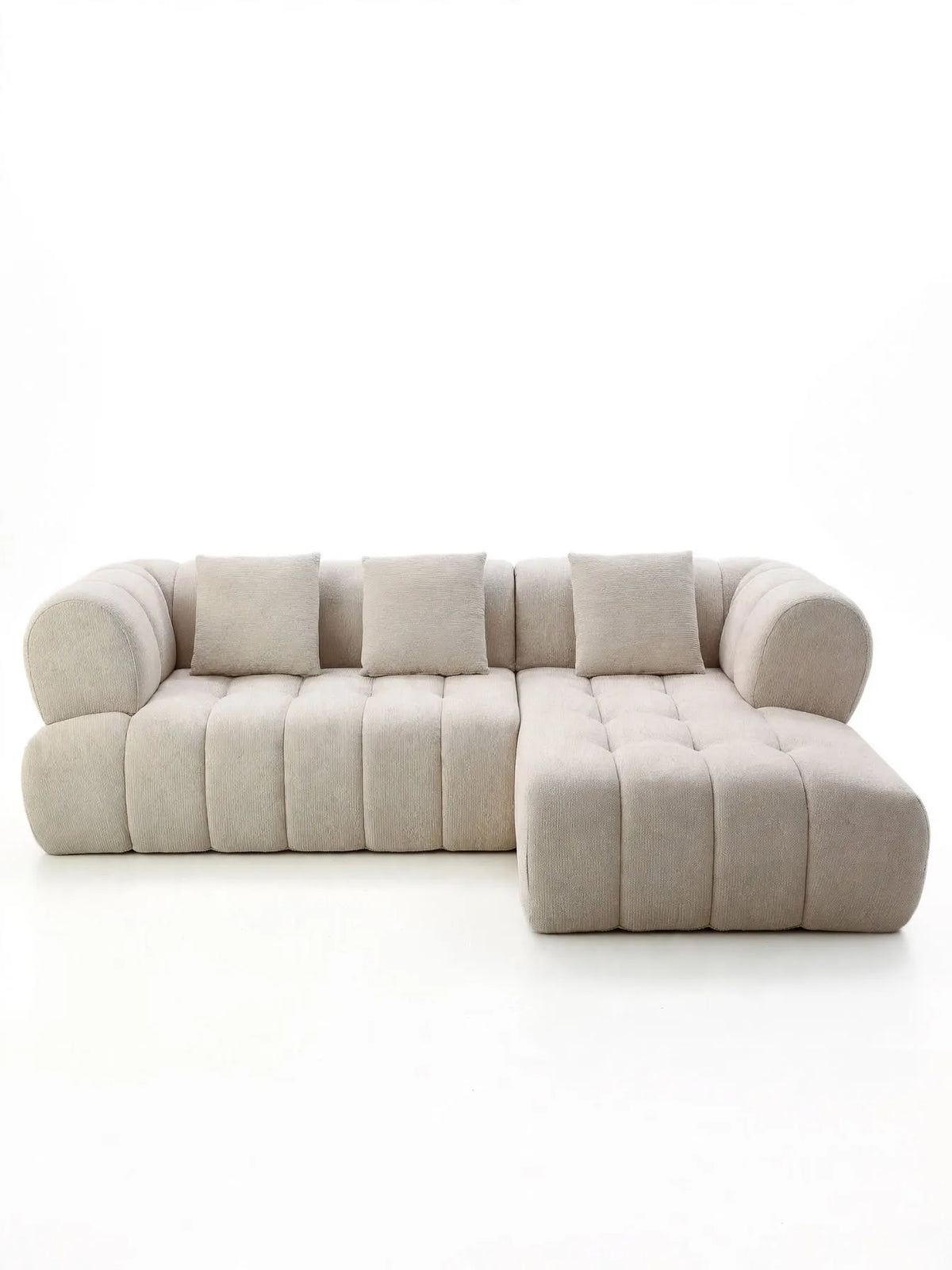 Sofá Famara chaise longue derecha Tweed Arena