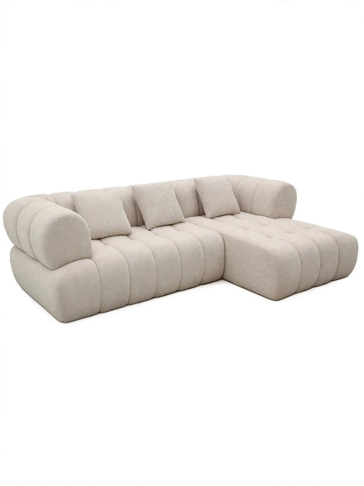 Sofá Famara chaise longue derecha Tweed Arena