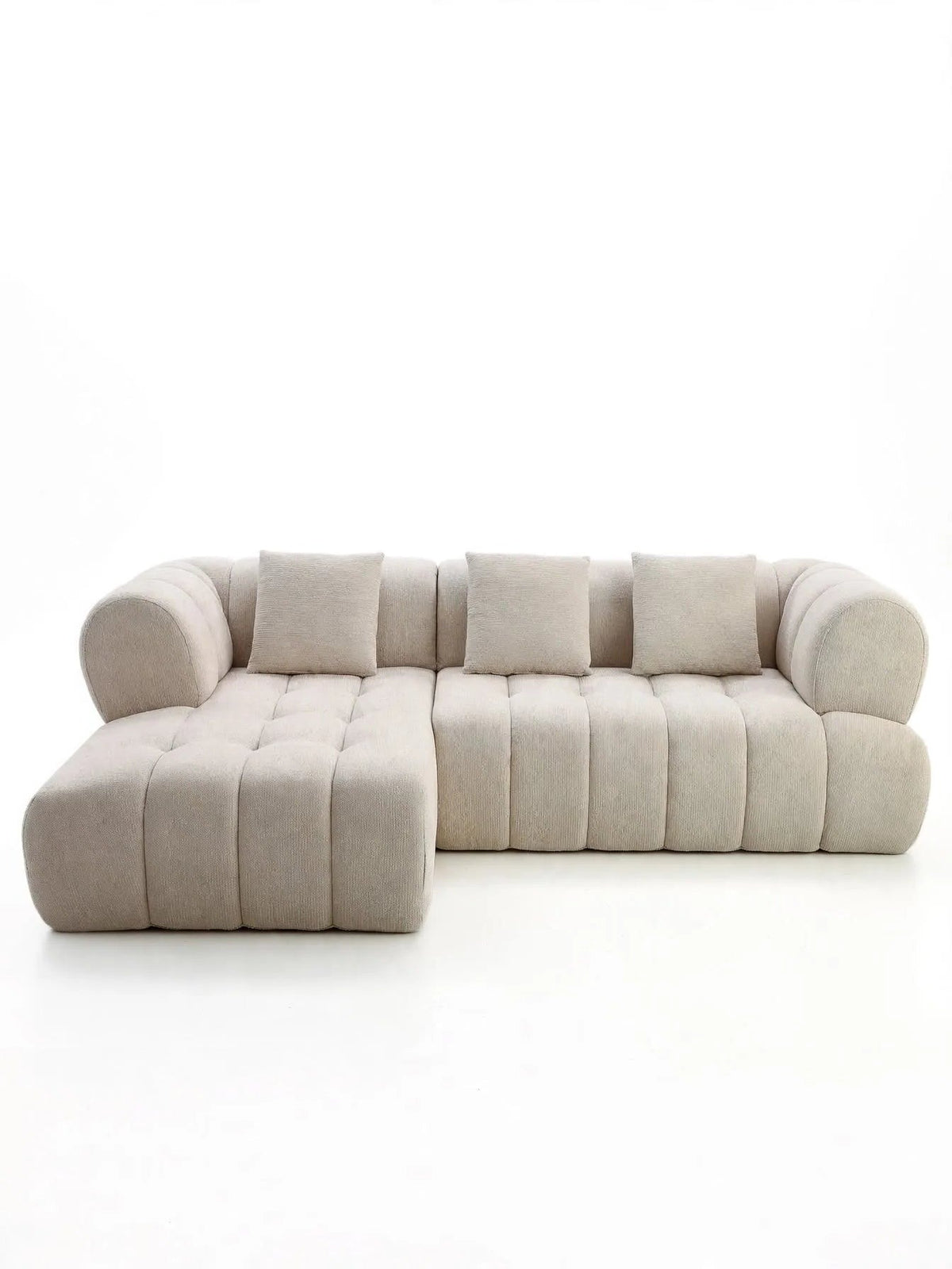 Sofá Famara chaise longue izquierda Tweed Arena